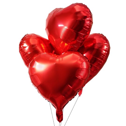 Heart foil balloon