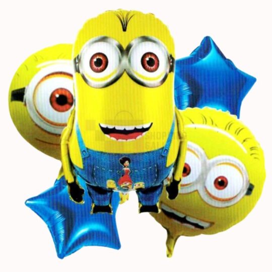 Minions foil balloon set 5 pes