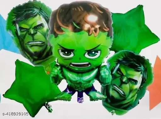 Hulk foil balloon set 5 pes