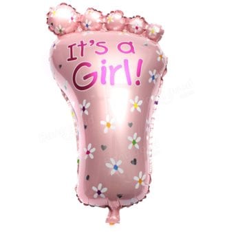 Girl foot foil balloon